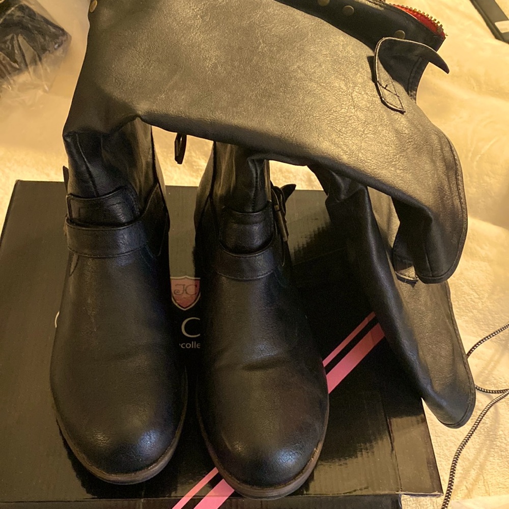 Journee Collection Black WC Spokane Boots